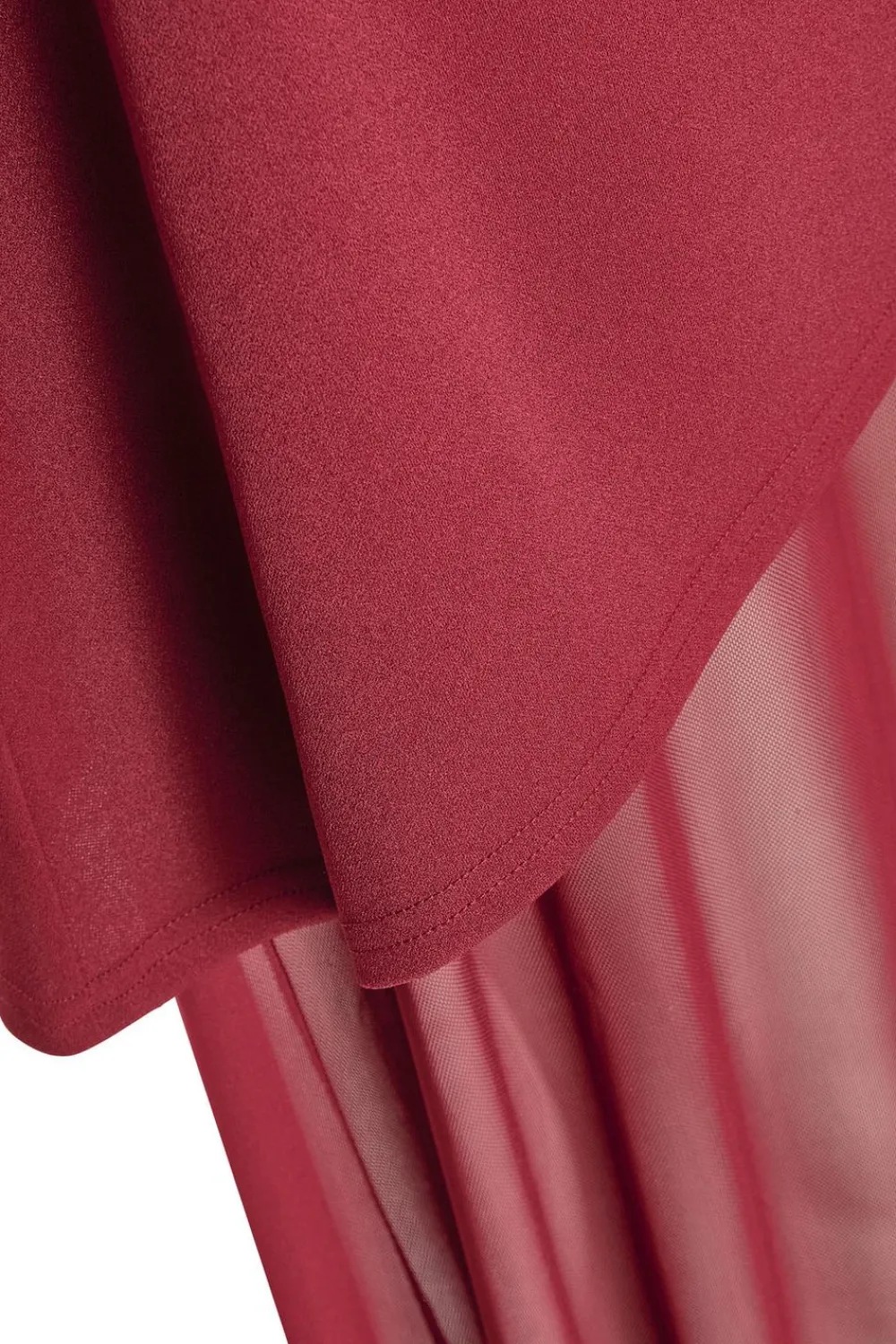Quiz Prom Dresses|Prom & Ball>Dark Red Strapless Mesh Hem Maxi Dress