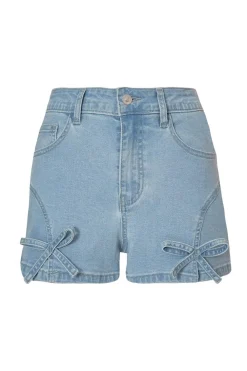 Quiz Summer Clothes|Holiday>Denim Bow Detail Shorts