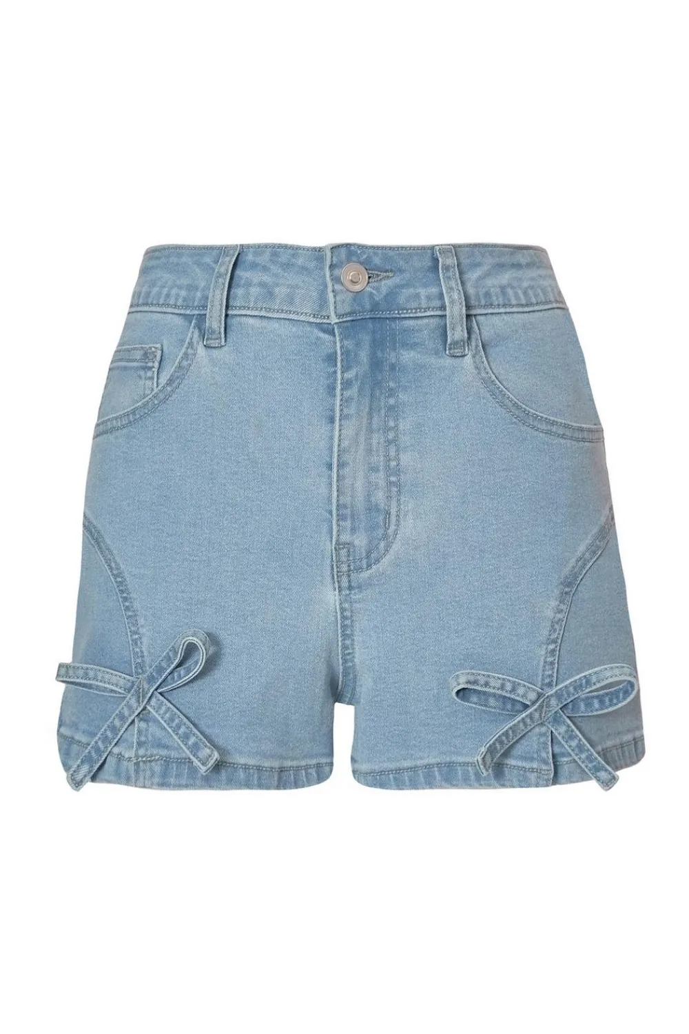 Quiz Summer Clothes|Holiday>Denim Bow Detail Shorts