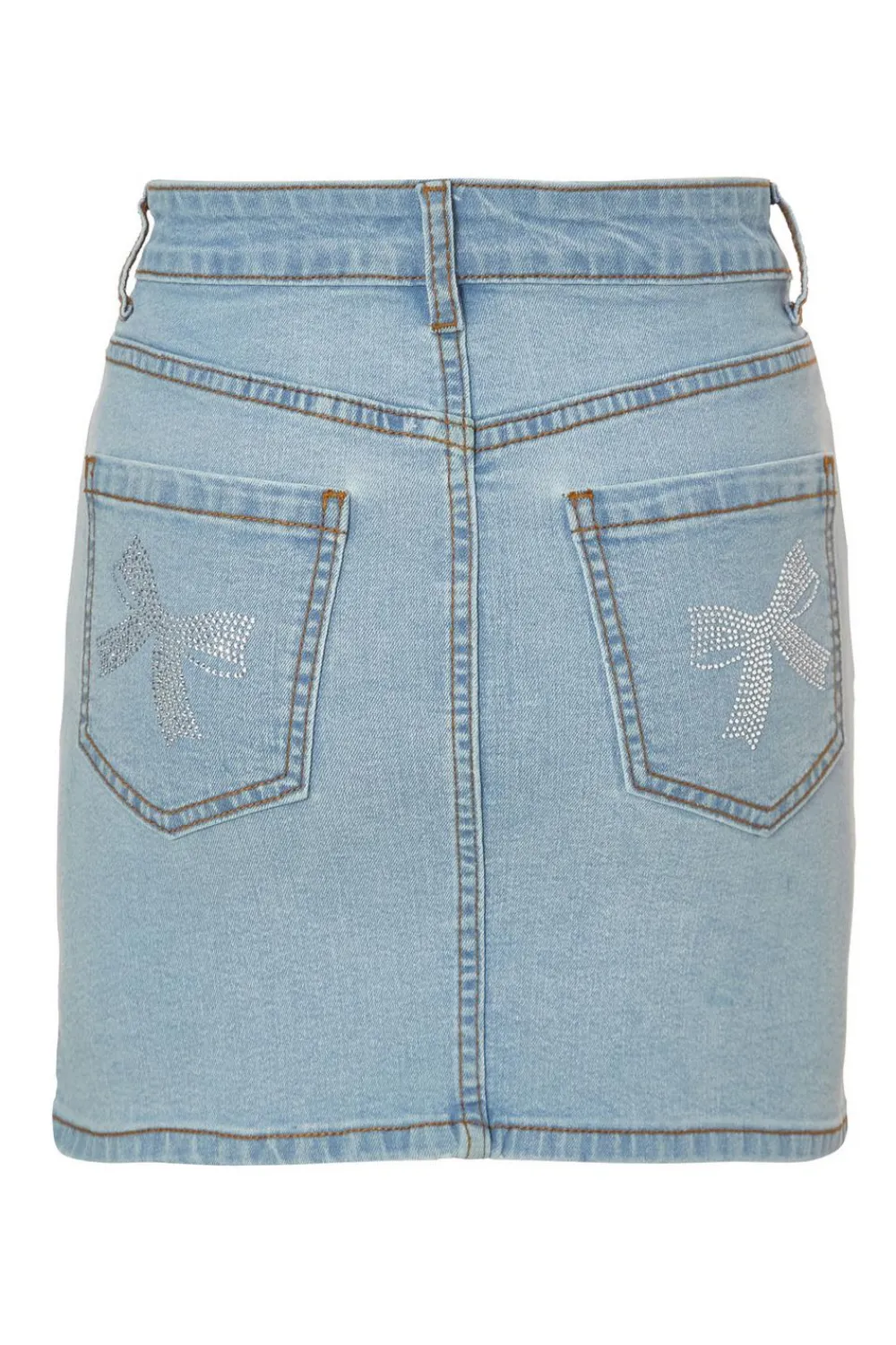 Quiz Summer Clothes|Skirts>Denim Bow Embellished Skirt