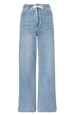 Quiz Trousers|Summer Clothes>Denim Drawstring Waist Jeans