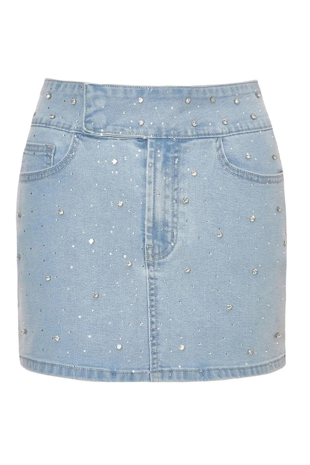 Quiz Summer Clothes|Skirts>Denim Embellished Skirt