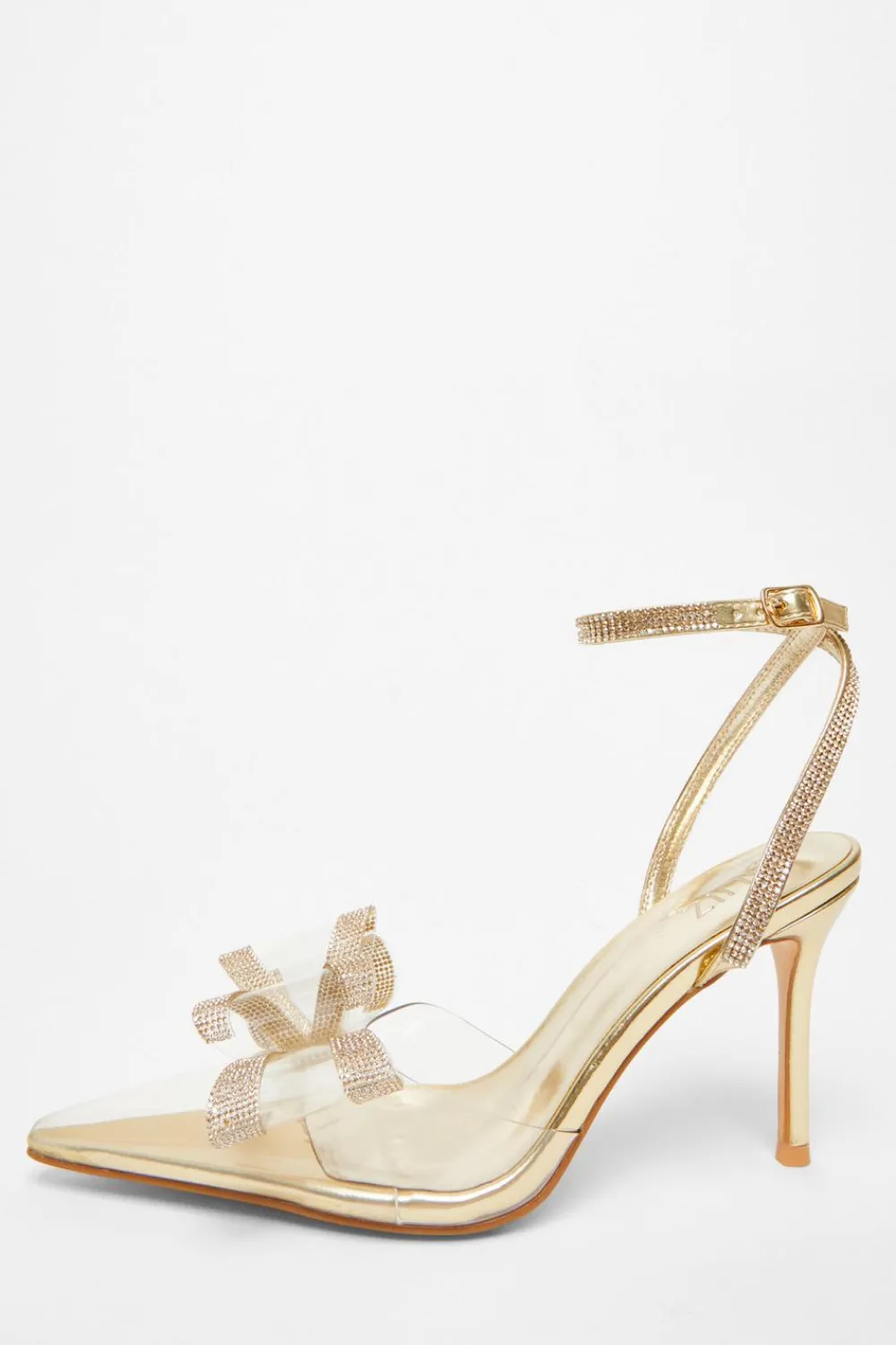 Quiz Shoe & Bag Sets|Heels>Bow Diamante Court Heels
