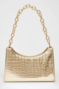 Quiz Bags>Croc Chain Strap Bag