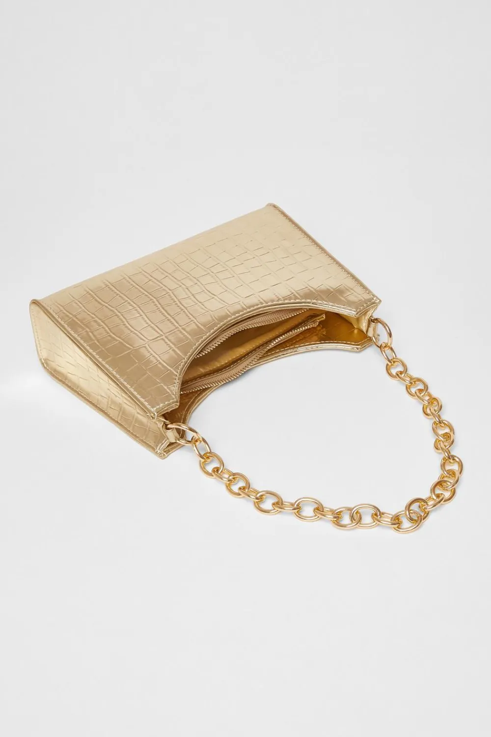 Quiz Bags>Croc Chain Strap Bag