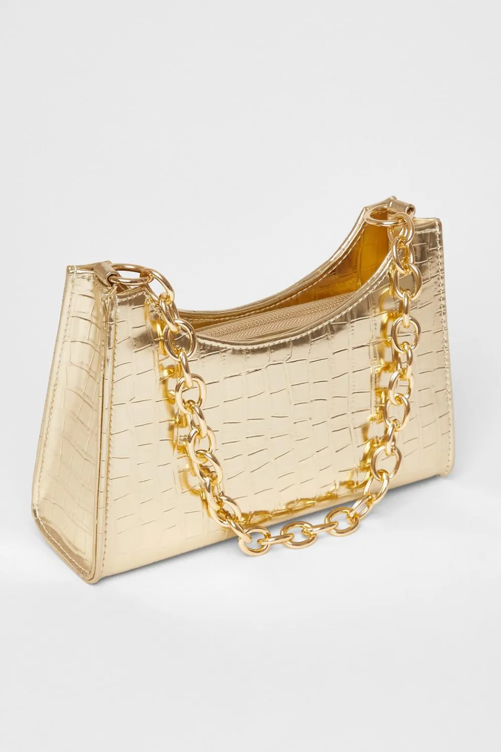Quiz Bags>Croc Chain Strap Bag