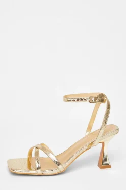 Quiz Heels|Prom & Ball>Cross Strap Flared Heel