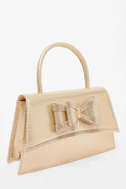 Quiz Bags|Shoe & Bag Sets>Diamante Bow Bag