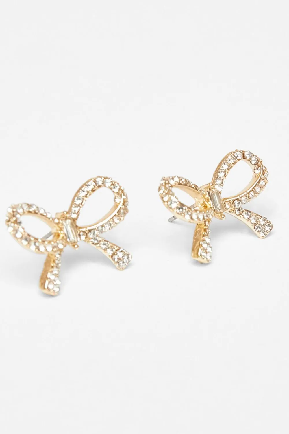 Quiz Jewellery|Earrings>Diamante Bow Stud Earrings