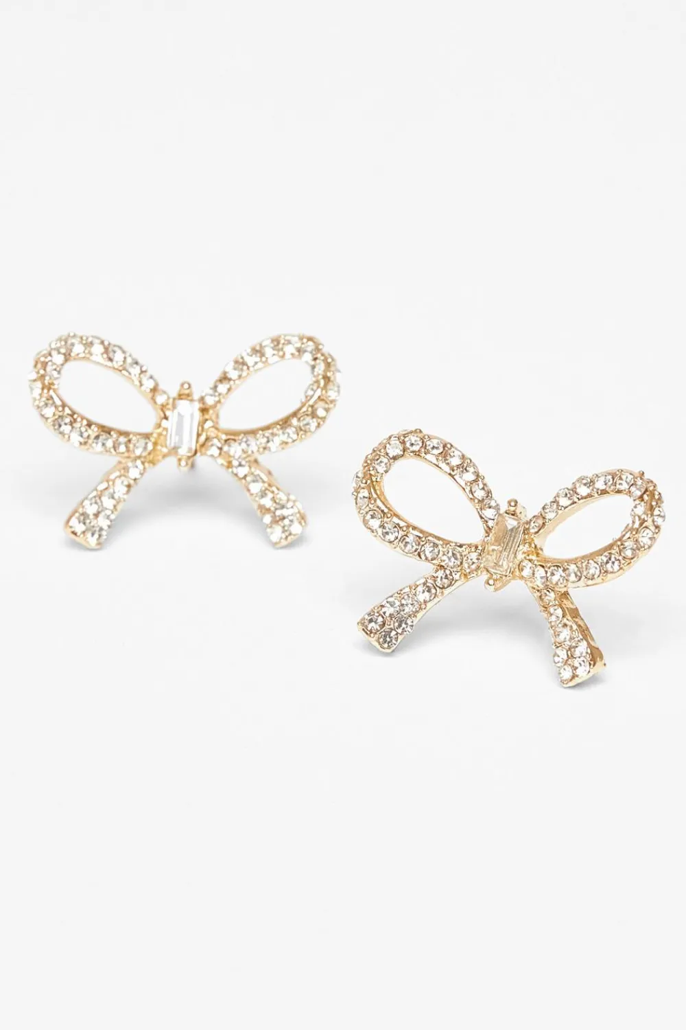 Quiz Jewellery|Earrings>Diamante Bow Stud Earrings