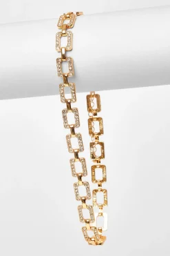 Quiz Jewellery>Gold Diamante Chain Necklace