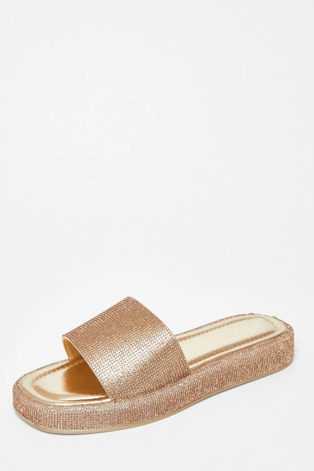 Quiz Sandals|Holiday Shoes>Diamante Flat Sandals