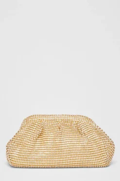 Quiz Wedding Accessories|Bags>Diamante Gathered Pouch Bag