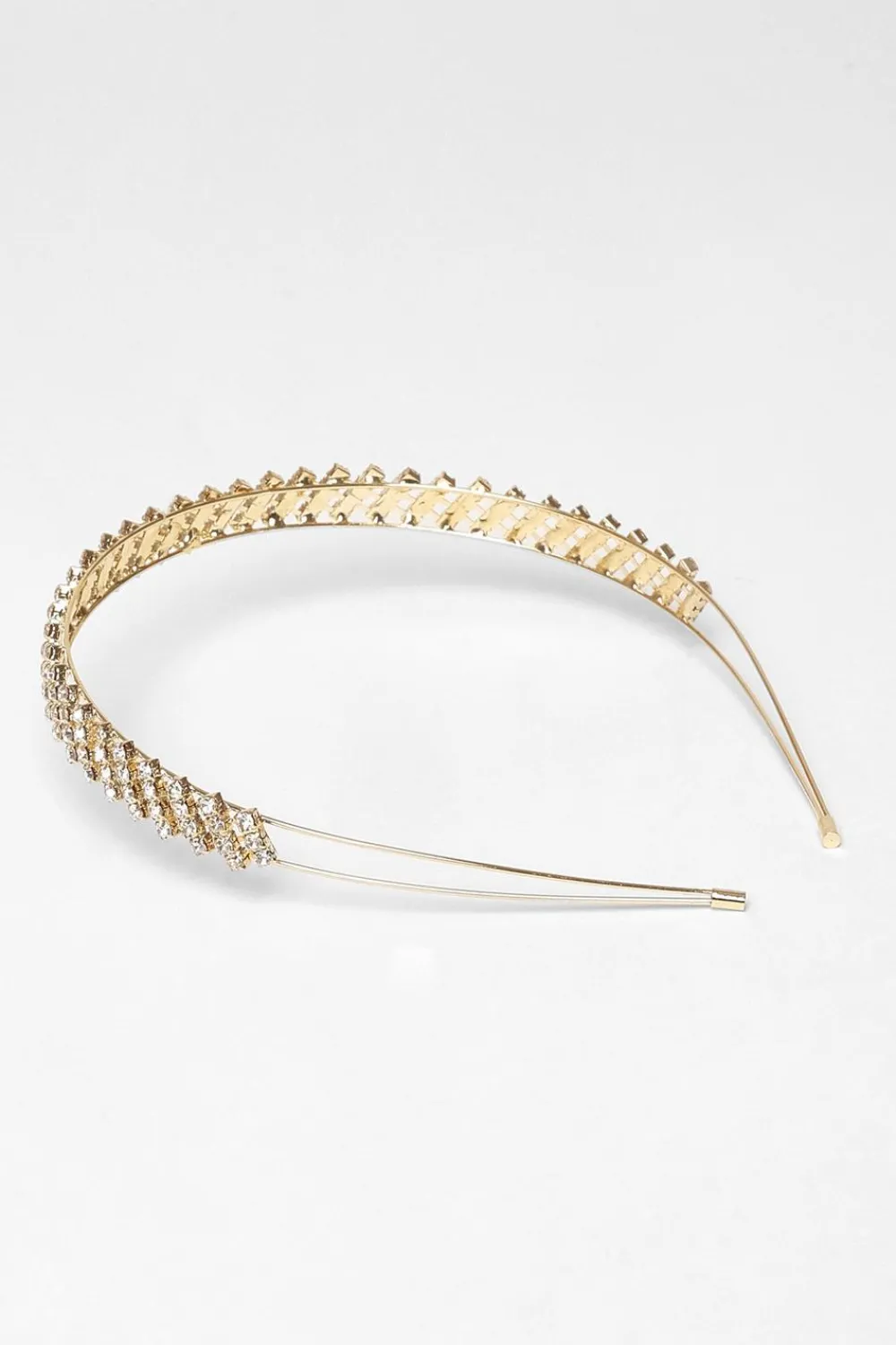Quiz Wedding Accessories|Hair Accessories>Gold Diamante Headband