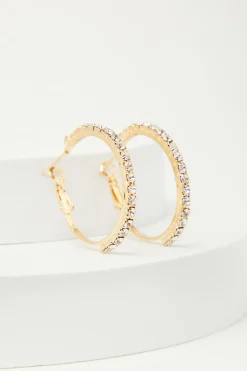 Quiz Jewellery|Earrings>Diamante Hoop Earrings