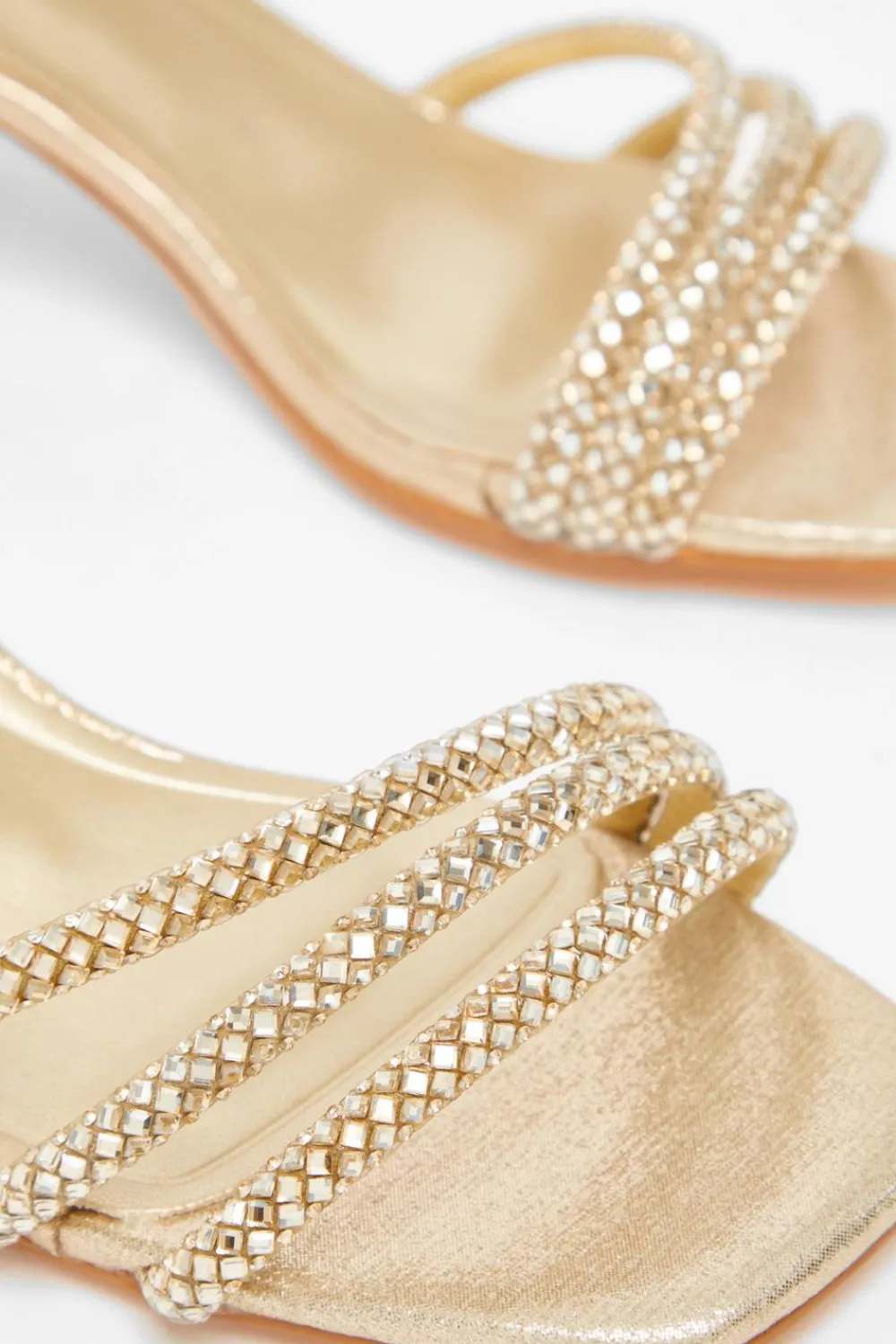 Quiz Sandals|Occasion Shoes>Diamante Low Heeled Sandals