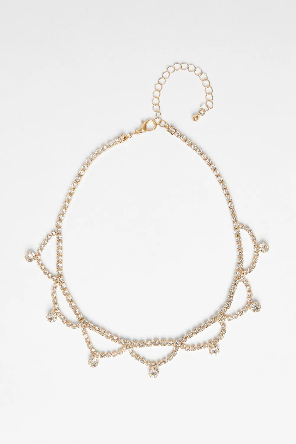 Quiz Jewellery|Occasion Jewellery>Diamante Scalloped Choker