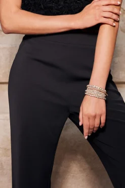 Quiz Jewellery|Holiday Accessories>Gold Diamante Stacked Bracelet