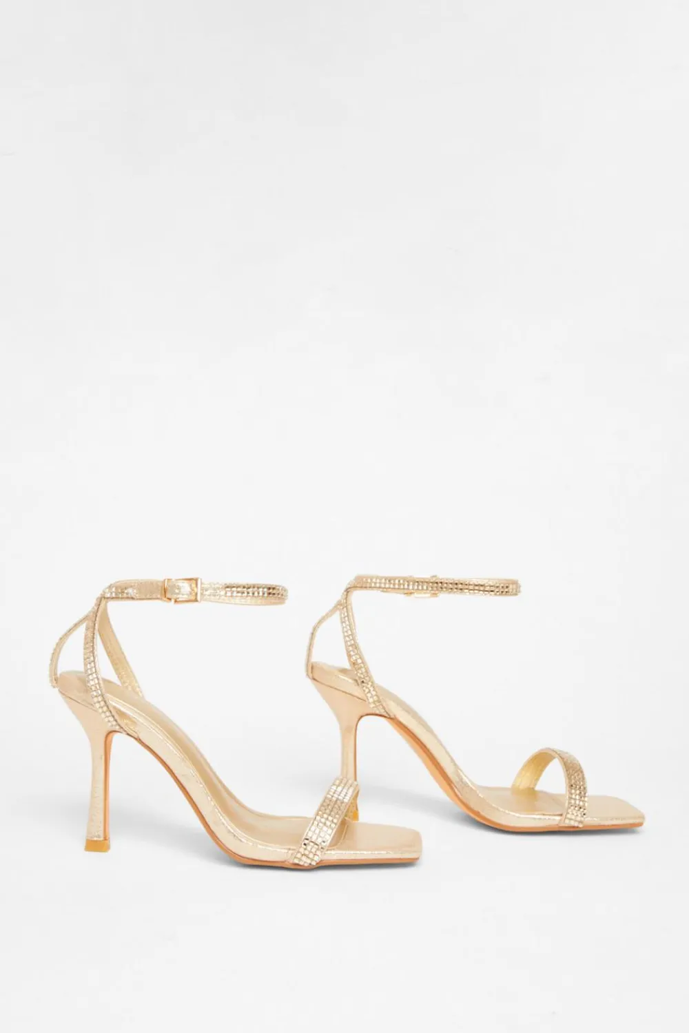 Quiz Occasion Shoes|Heels>Diamante Strap Heels