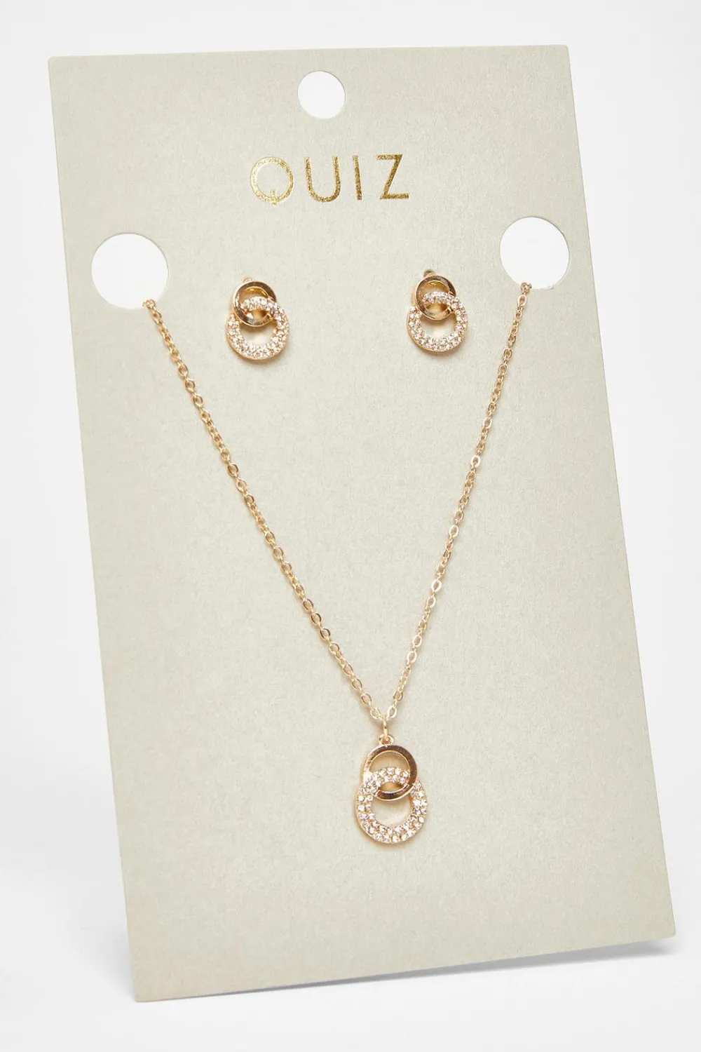 Quiz Jewellery Sets|Jewellery>Double Circle Jewellery Set