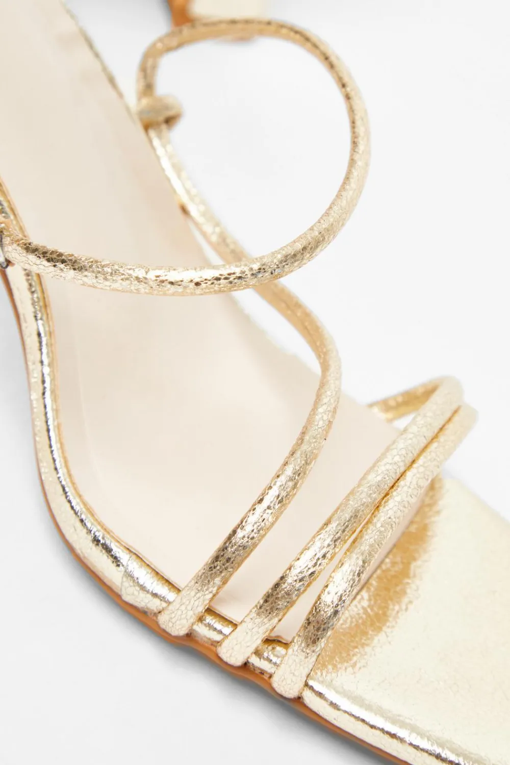 Quiz Sandals|Occasion Shoes>Faux Leather Strappy Heeled Sandals