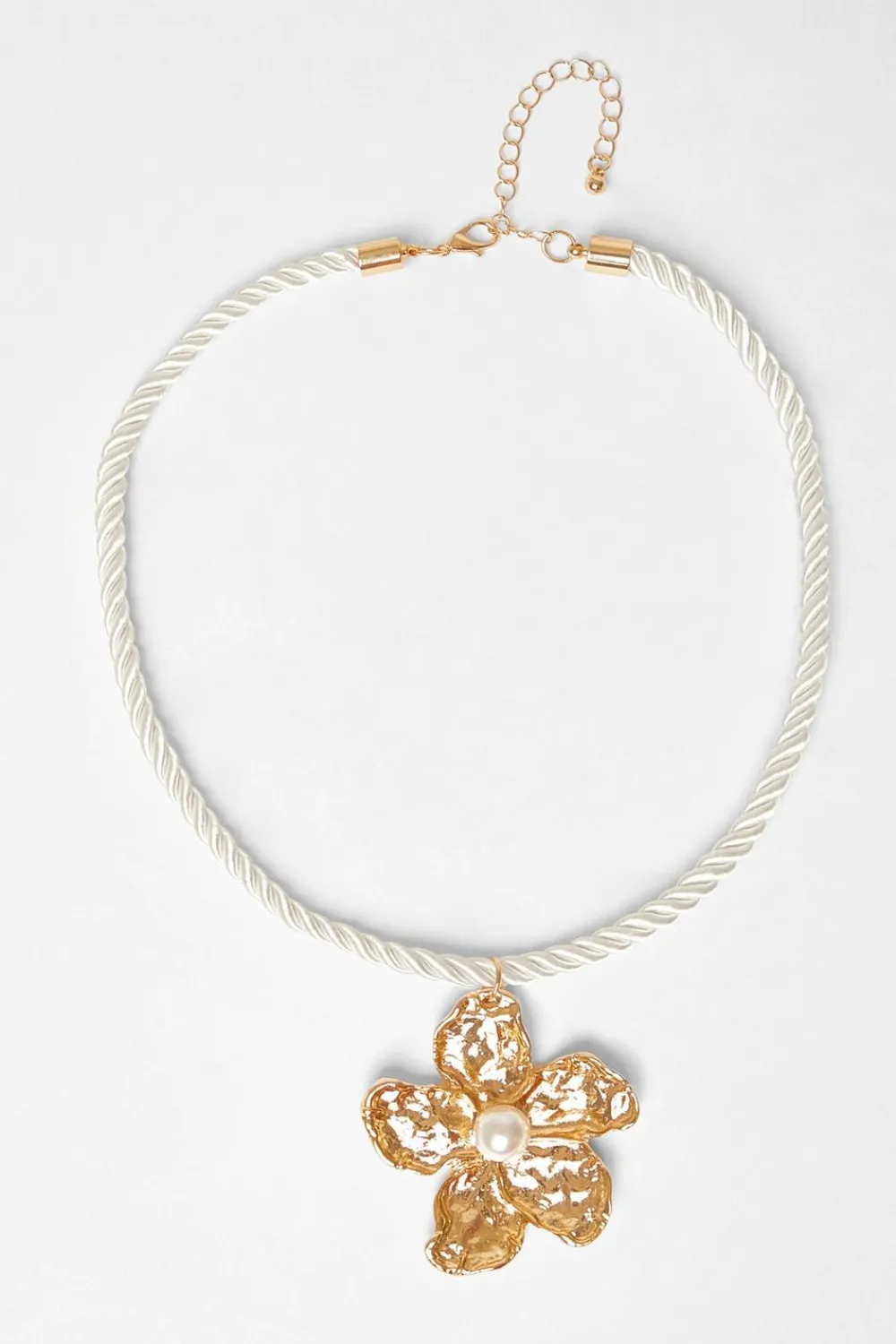 Quiz Jewellery|Holiday Accessories>Gold Flower Pendant Necklace