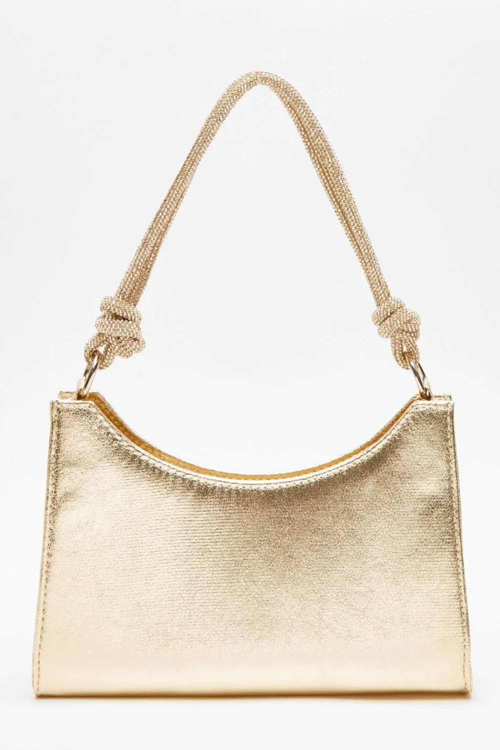Quiz Bags|Shoe & Bag Sets>Gold Foil Knot Shoulder Bag