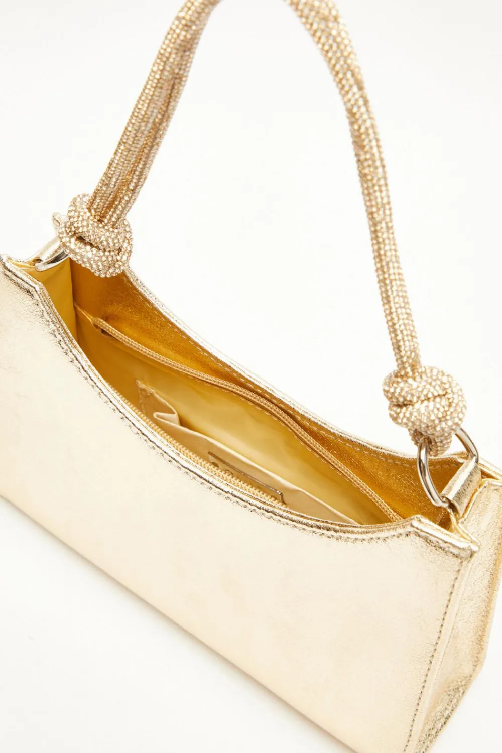 Quiz Bags|Shoe & Bag Sets>Gold Foil Knot Shoulder Bag
