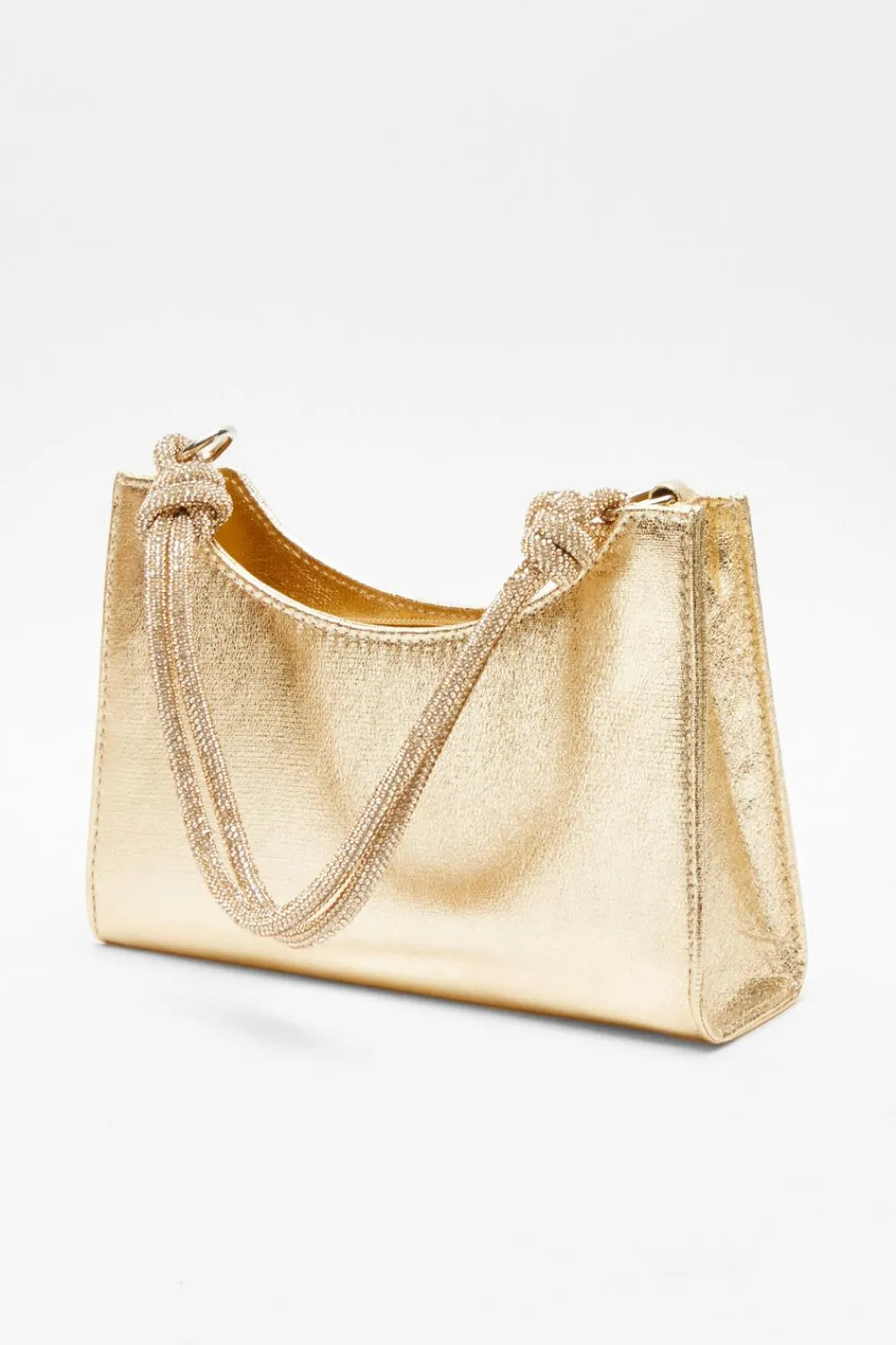 Quiz Bags|Shoe & Bag Sets>Gold Foil Knot Shoulder Bag