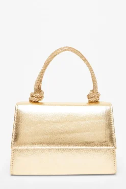 Quiz Wedding Accessories|Bags>Gold Foil Top Handle Bag
