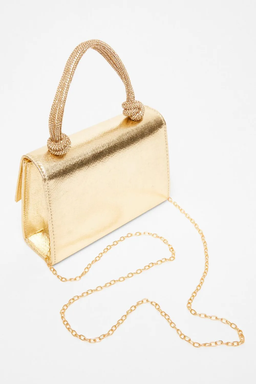 Quiz Wedding Accessories|Bags>Gold Foil Top Handle Bag