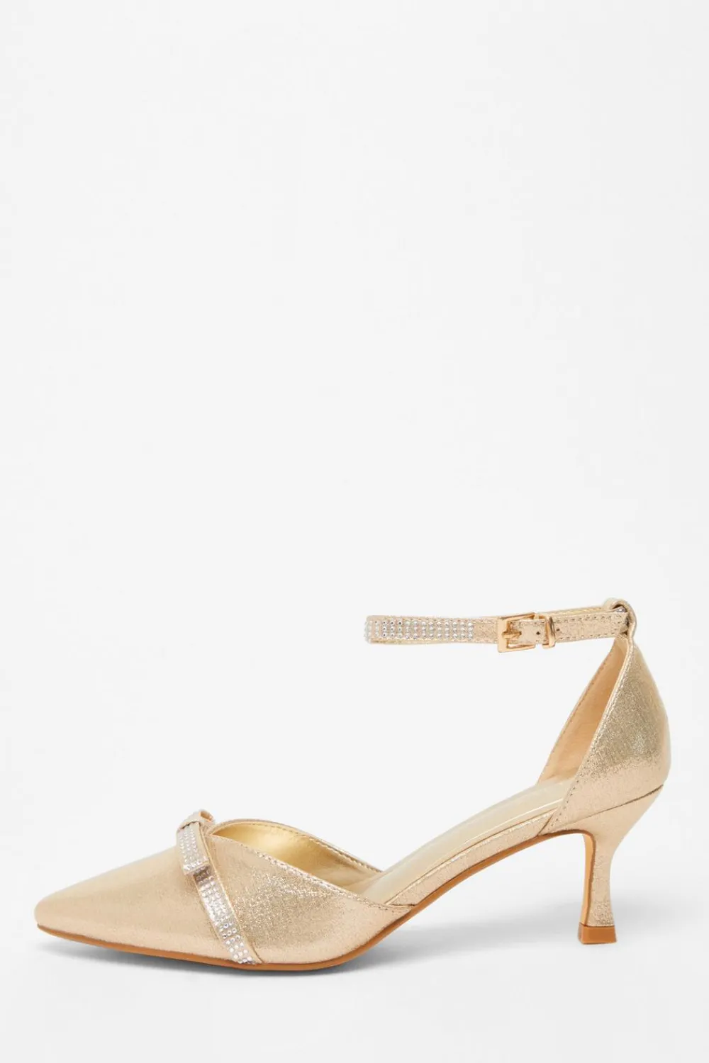 Quiz Sandals|Occasion Shoes>Shimmer Bow Court Heels