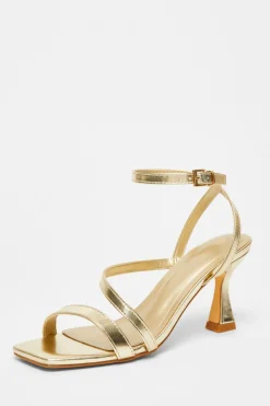 Quiz Heels>Strappy Flared Heel