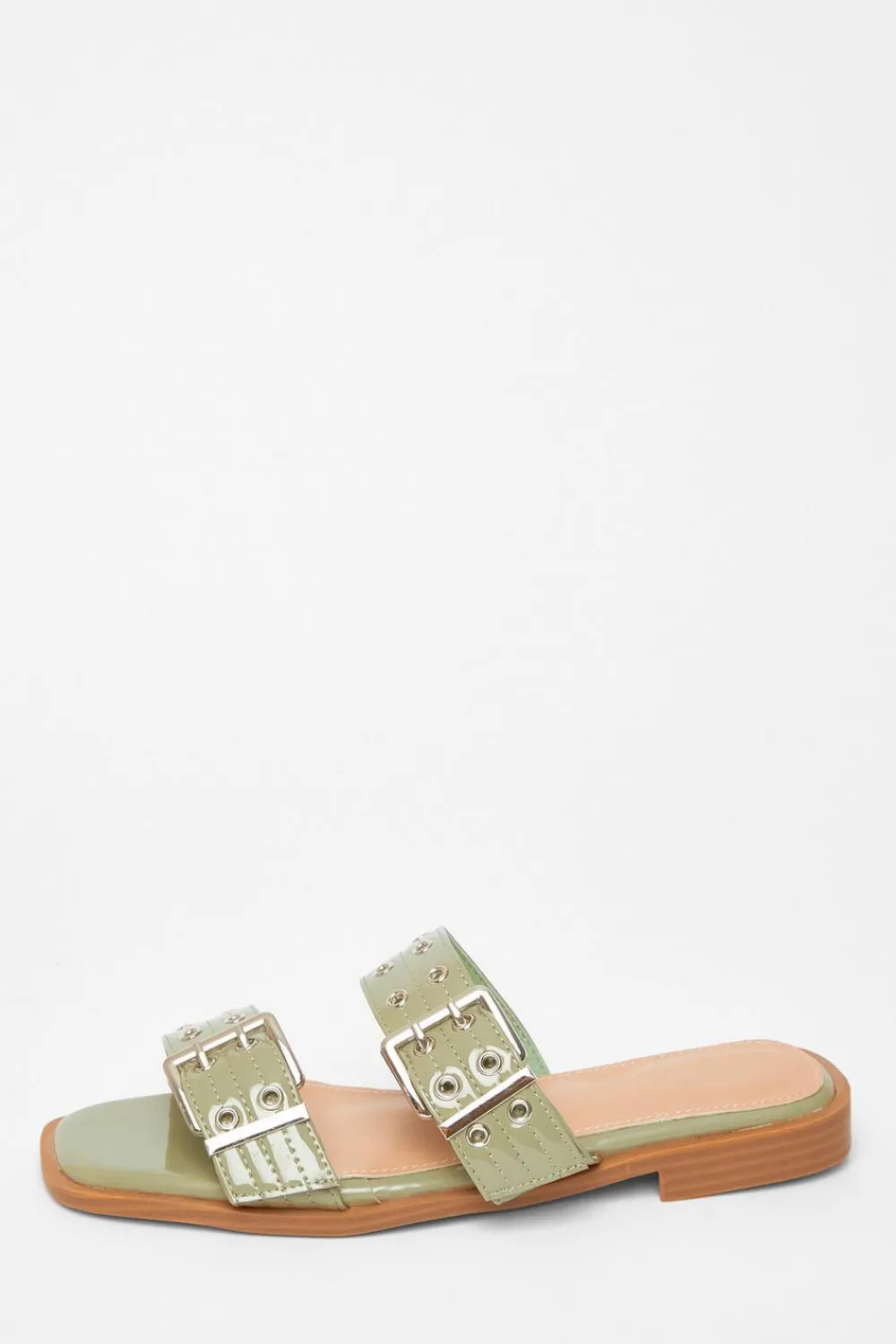 Quiz Sandals|Holiday Shoes>Buckle Flat Sandals