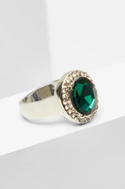 Quiz Jewellery>Green Circle Jewel Ring