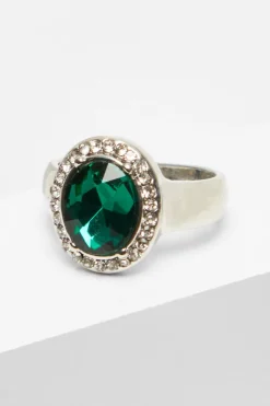 Quiz Jewellery>Green Circle Jewel Ring