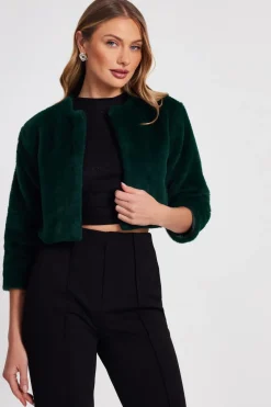 Quiz Occasion Cover-Ups|Capes & Ponchos>Faux Fur Long Sleeve Cape