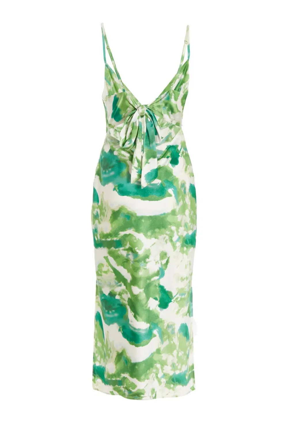 Quiz Christening Guest|Summer Dresses>Green Marble Print Cowl Neck Midaxi Dress