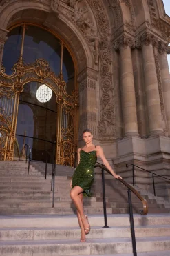 Quiz Mini Dresses|Green Dresses><noscript><img width=