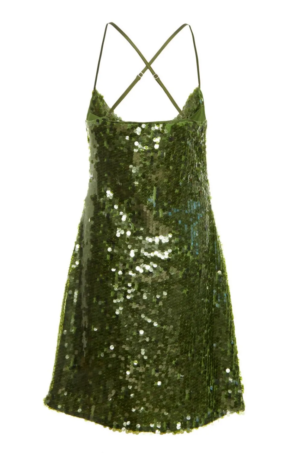 Quiz Mini Dresses|Green Dresses>Sequin Cowl Mini Dress
