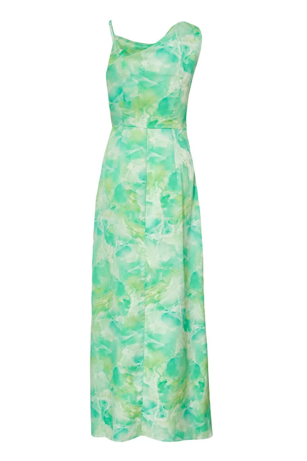 Quiz Day At The Races|Holiday>Green Tie Dye Cowl Midaxi Dress