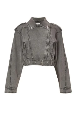 Quiz Jackets & Coats|Everyday Essentials>Denim Biker Jacket