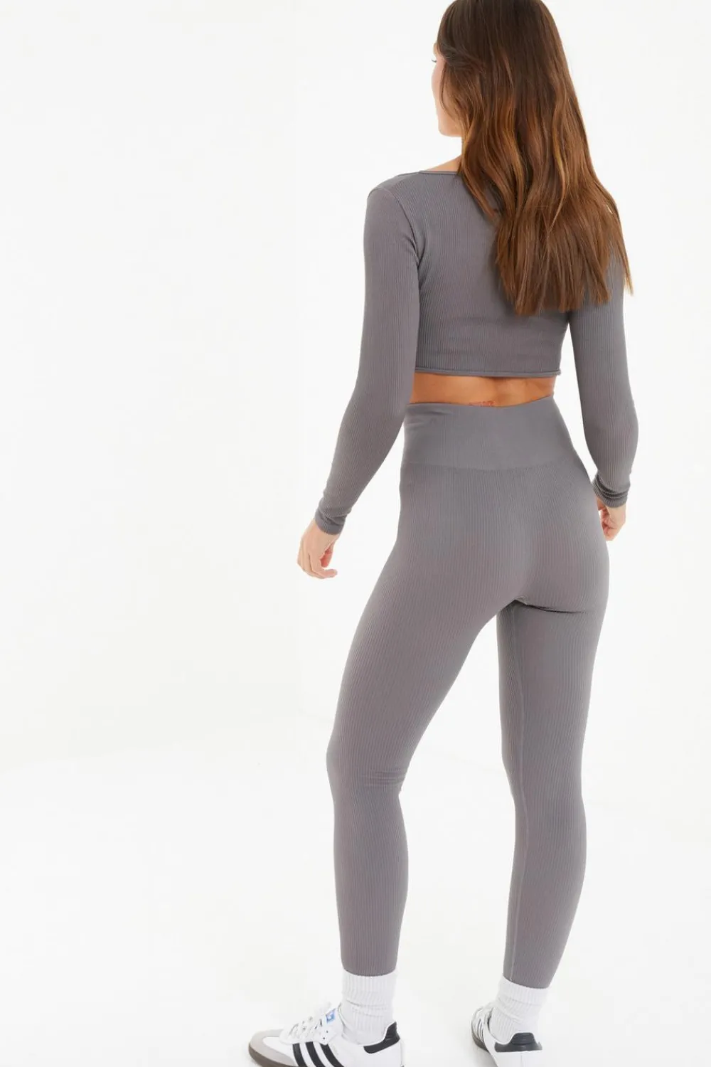 Quiz Leggings|Knitwear>Knit Ribbed Leggings