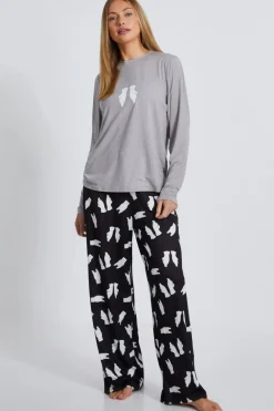 Quiz Nightwear>Grey Polar Bear Pyjama Set