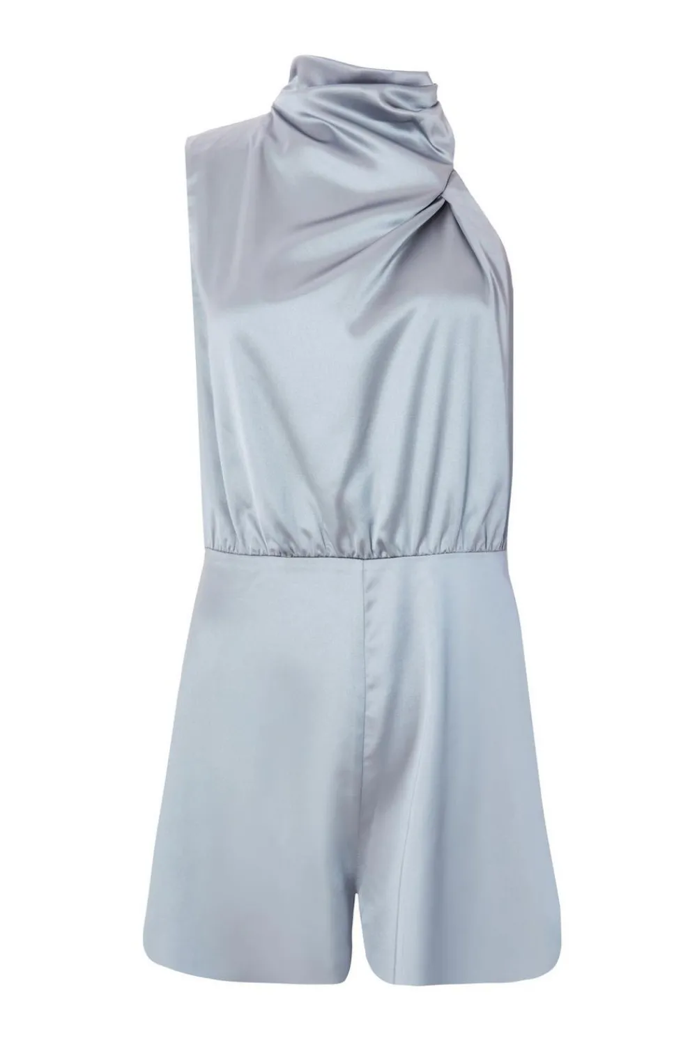 Quiz Playsuits|Jumpsuits>Satin Asymmetric Playsuit
