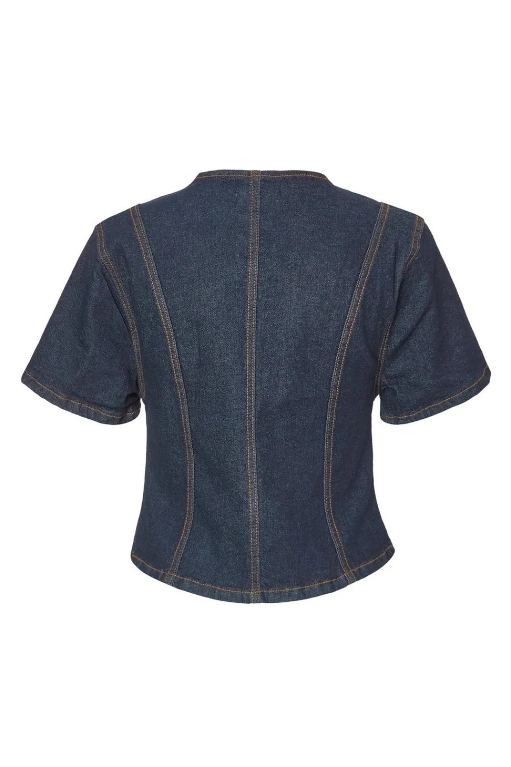 Quiz Going Out Tops|Day Tops>Indigo Denim Button Front Top