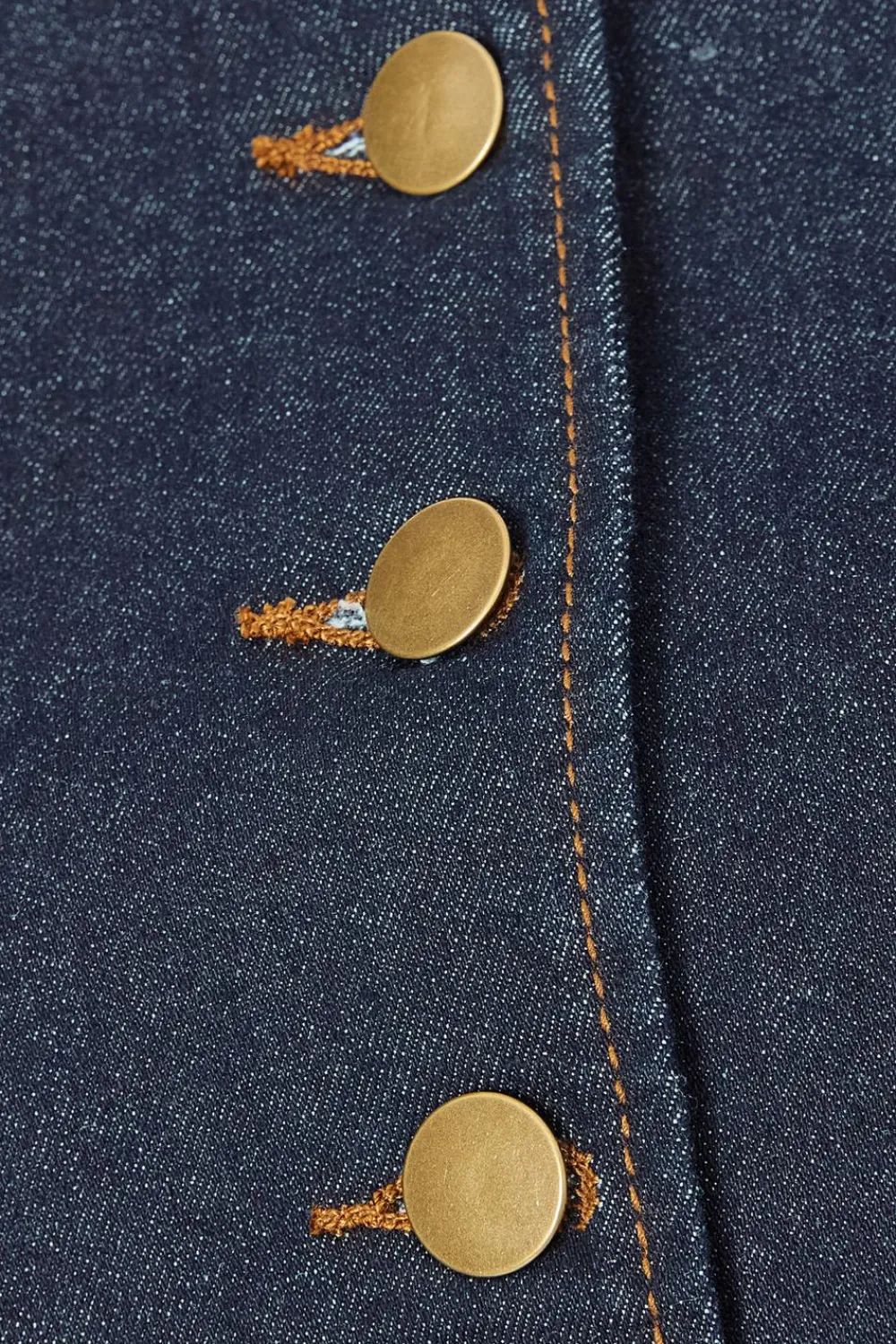 Quiz Going Out Tops|Day Tops>Indigo Denim Button Front Top