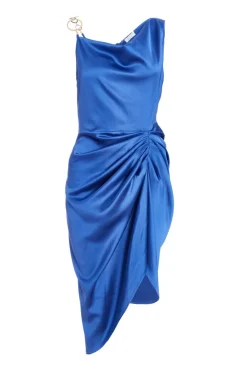 Quiz Summer Clothes|Wedding Guest Dresses>Satin Ruched Midi Dress