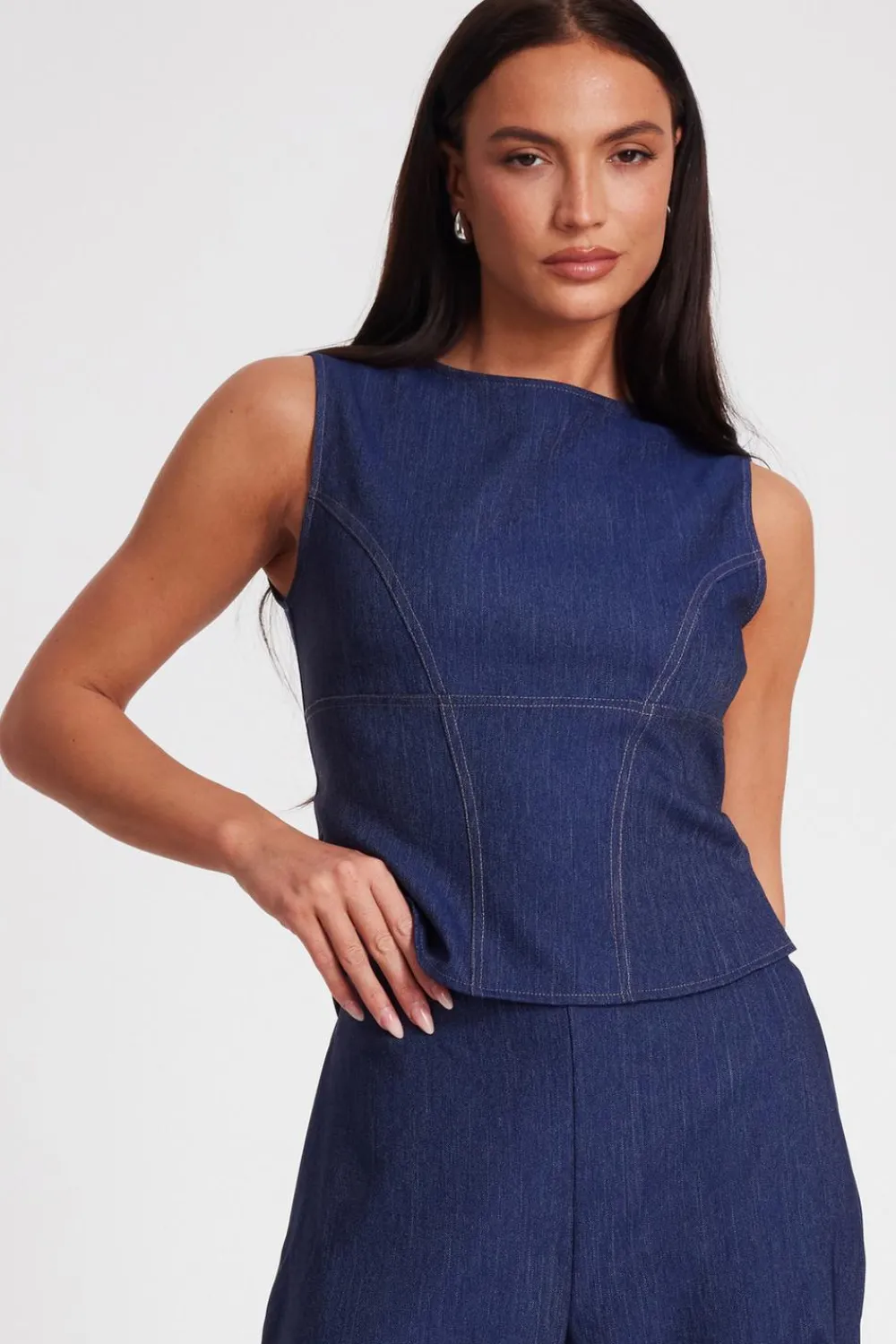 Quiz Going Out Tops|Day Tops>Tie Back Top
