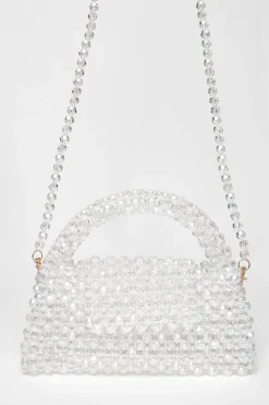 Quiz Wedding Accessories|Bags>Iridescent Mini Top Handle Bag